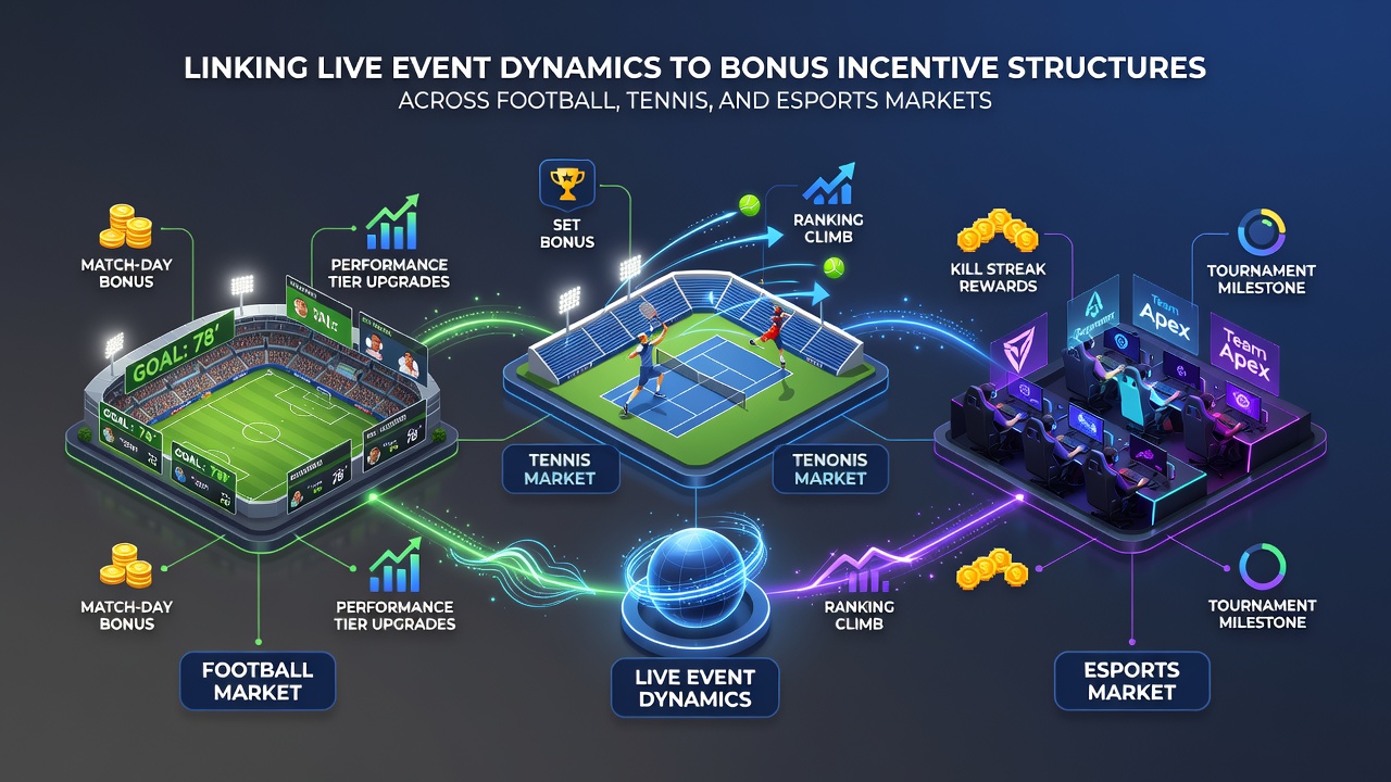 Tennis-Live-Statistiken und Esports-Streams auf mobilen Geräten mit verknüpften Bonusanzeigen