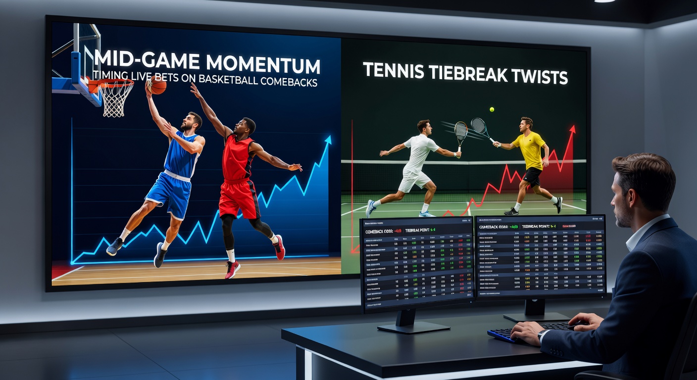 Intensiver Tennis-Tiebreak mit Spielern in höchster Konzentration und Ballwechseln