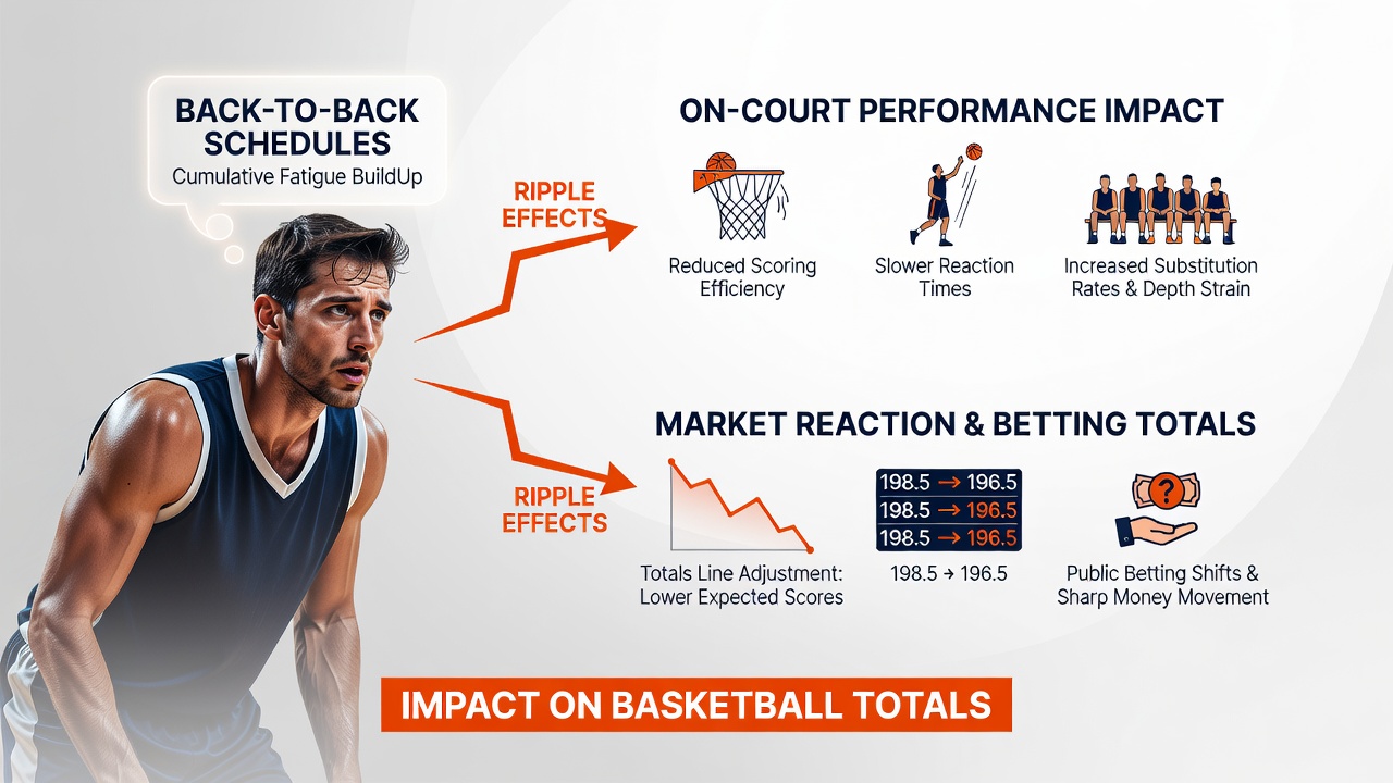 Ripple-Effekte von Ermüdung auf Basketball-Totals und Casino-Boni in internationalen Ligen
