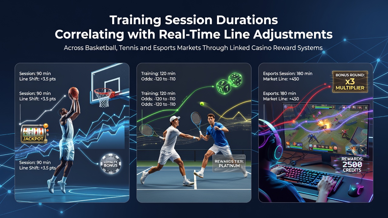 Trainingsdauern und Echtzeit-Anpassungen von Wettlinien in Basketball, Tennis und Esports durch Casino-Belohnungen
